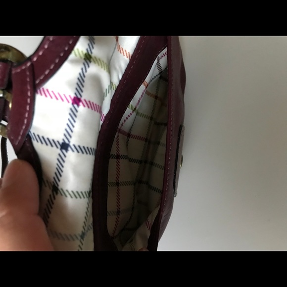 Maroon Coach wristlet - Picture 5 of 7